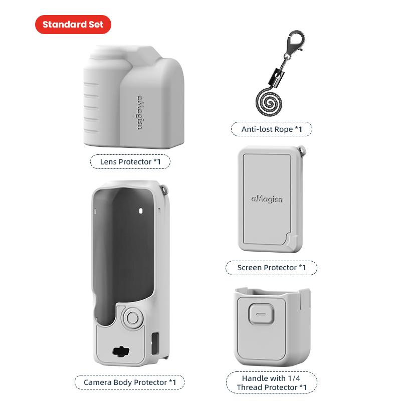 

Силиконовый чехол для DJI Osmo Pocket 3, устойчивый к царапинам, ручка для камеры, мягкий защитный чехол для объектива DJI Osmo Pocket 3, аксессуар