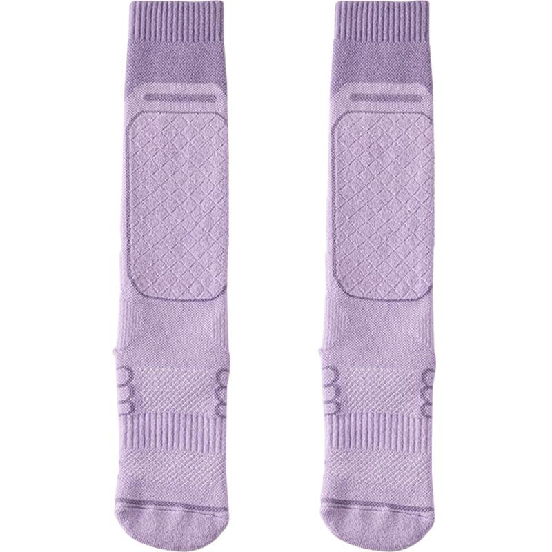 Skiing Calf Socks for Women, Thick and Warm In Winter with Towel Soles, Outdoor Hiking and Mountain Climbing Sports Stockings