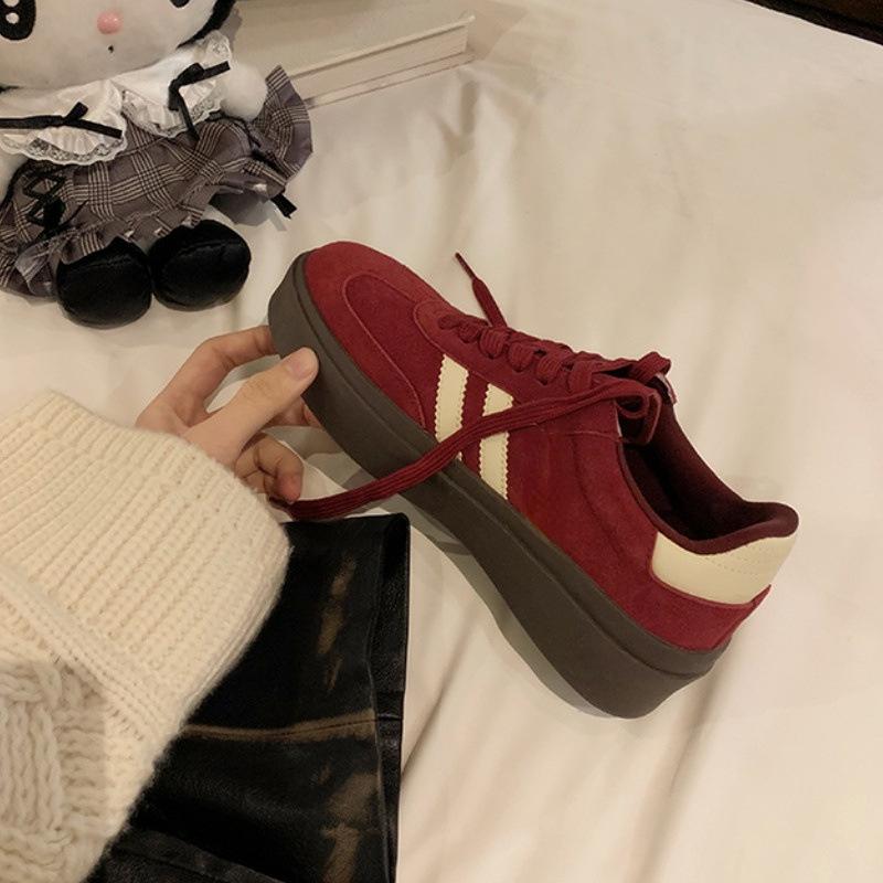 

Grape mother Maillard retro German training shoes women s genuine leather 2025 spring new thick-soled heightening sports and leisure shoes women 40