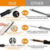 Soldering Iron Kit 60W Ceramic Heater 14 in1 Soldering Tool 200 to 450°C AdjustableTin Welding Machine with Tips Solder Wire
