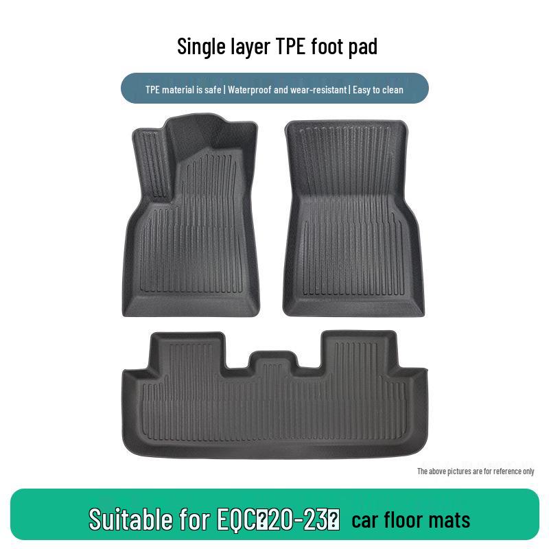 Durable TPE Rubber Car Floor Mats for Mercedes EQC 2020-2023