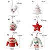 Retro Christmas Tree Pendant DIY Iron Love Star Pendant Exquisite Nordic Style Xmas Tree Hanging Pendant