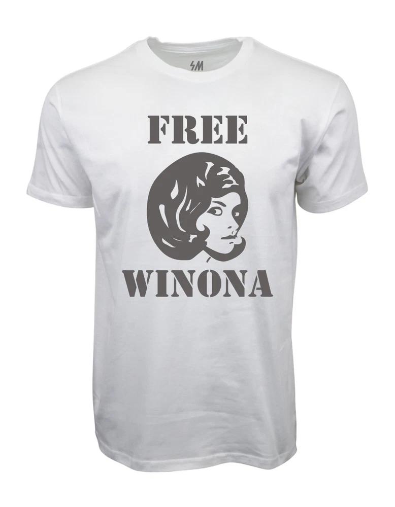 90s Free Winona Graphic White Tshirt S