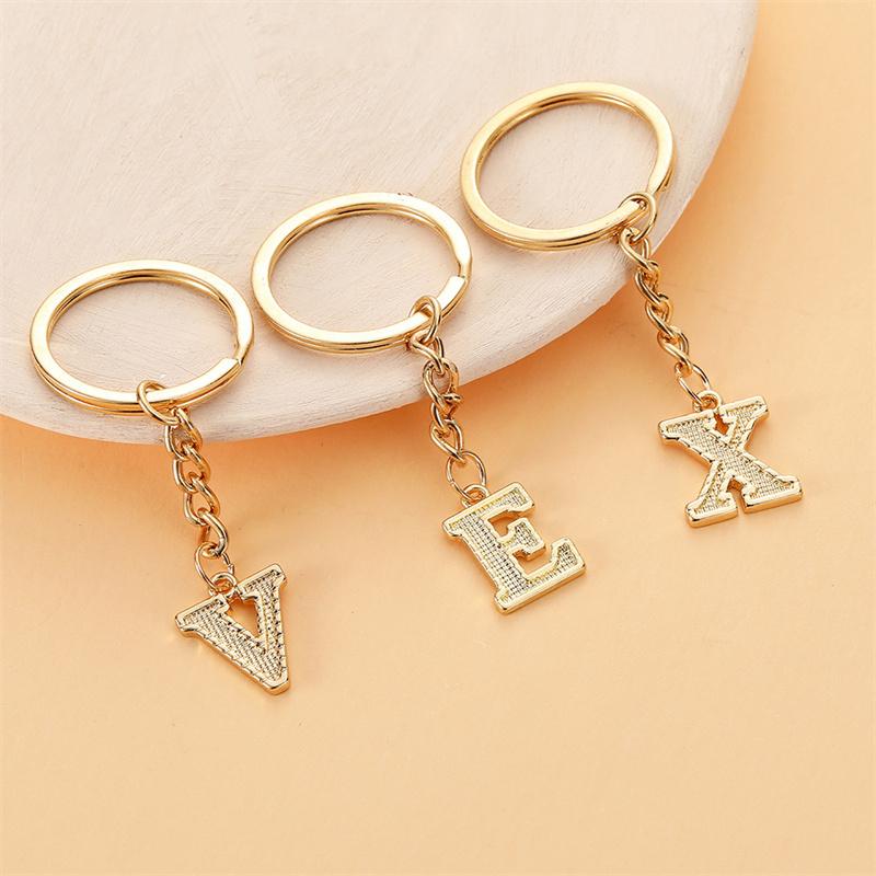 26 Alphabet Schlüsselanhänger Initial Schlüsselanhänger Zubehör Anhänger für Geldbörse Rucksack Handtasche Charms