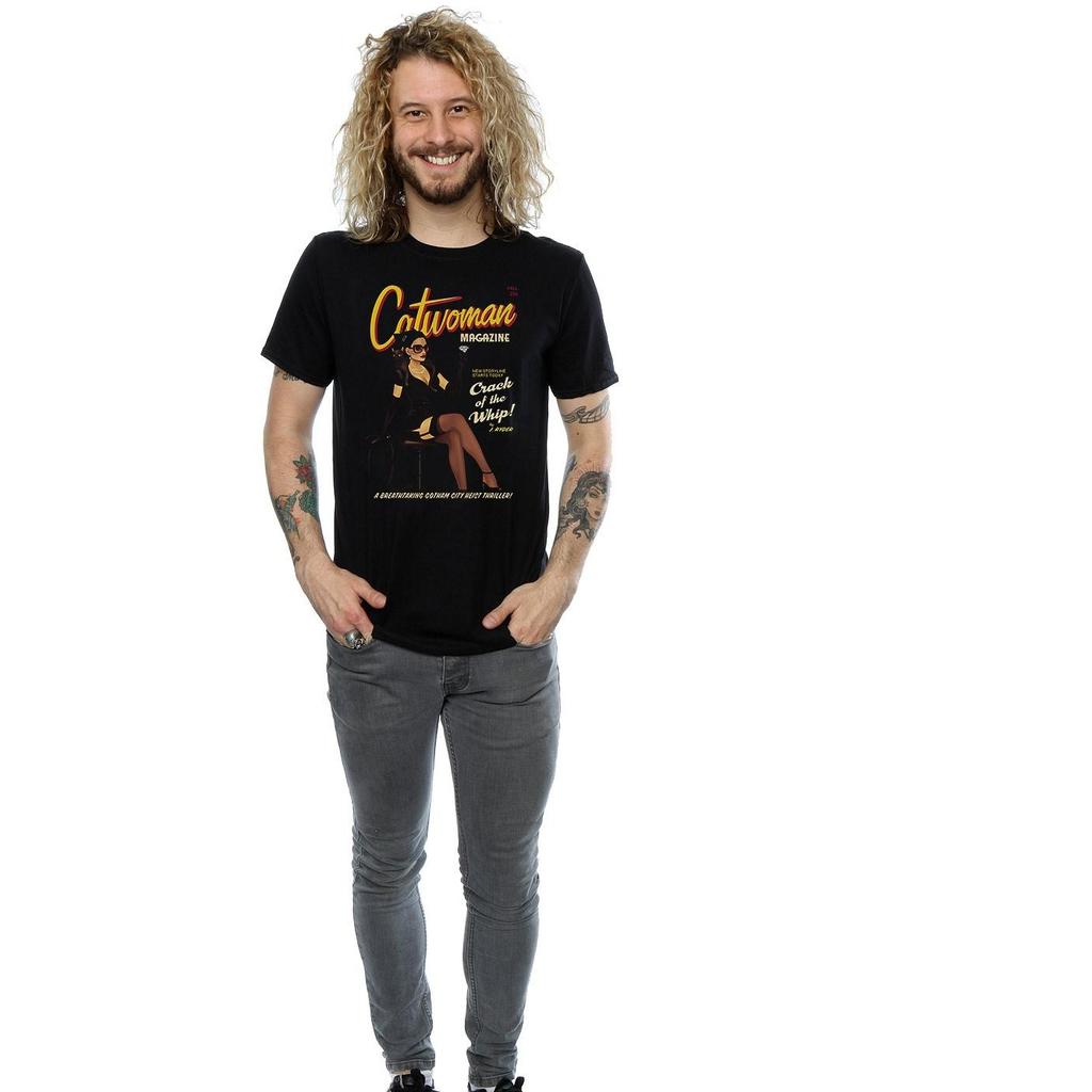 DC Comics Mens Catwoman Bombshell Cover T-Shirt