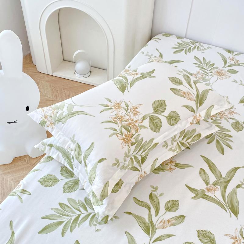100% Cotton Customizable Flowers Design Bedding Pillowcase, Adult Bedroom Home Decor, Custom Size Cushion Cover 51x76cm 1Pcs