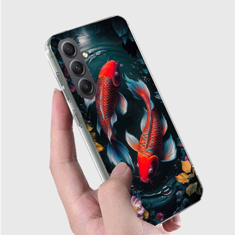 Majestic Koi Fish Phone Case for Samsung A16 A26 A36 A56 A17 A37 A57 A07 A06 A02S A03 A04S A05S Galaxy Note 20 10 A50S A71 A51 A