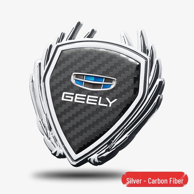 Metal Badge Side Window Logo Sticker for Geely 4th Gen Emgrand GS/GL/Binyue L Car
