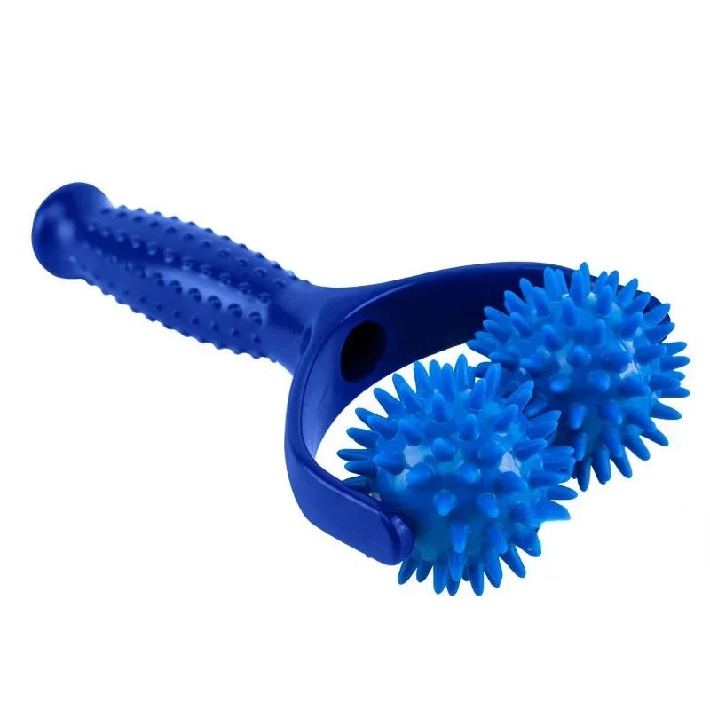 2 Roller In 1 - Handheld Trigger Point Acupuncture Reflexology Spiky Massage Balls Massager Roller Full Body Soreness Relief