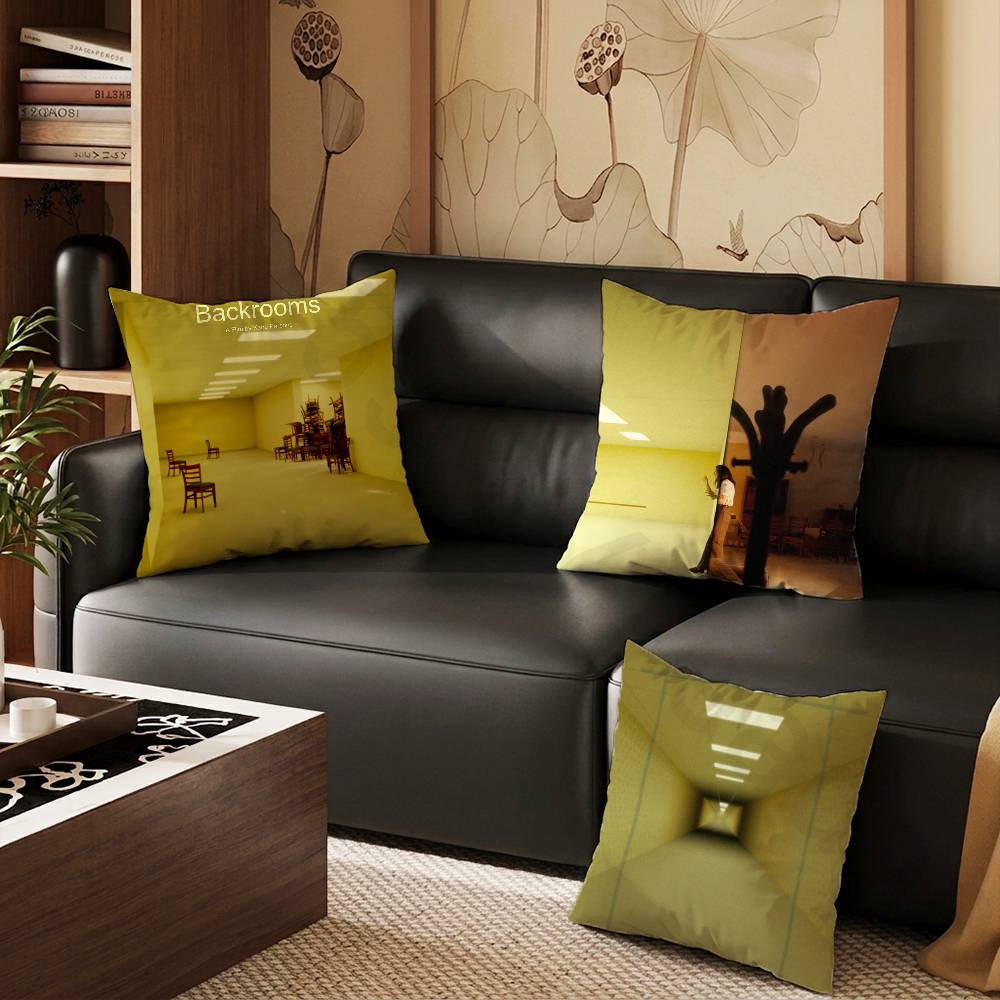 The BBackrooms movie Pillow Case Pillow Case Living Room Sofa Cushion Cover Suitable For Home Bedroom Room Decoration