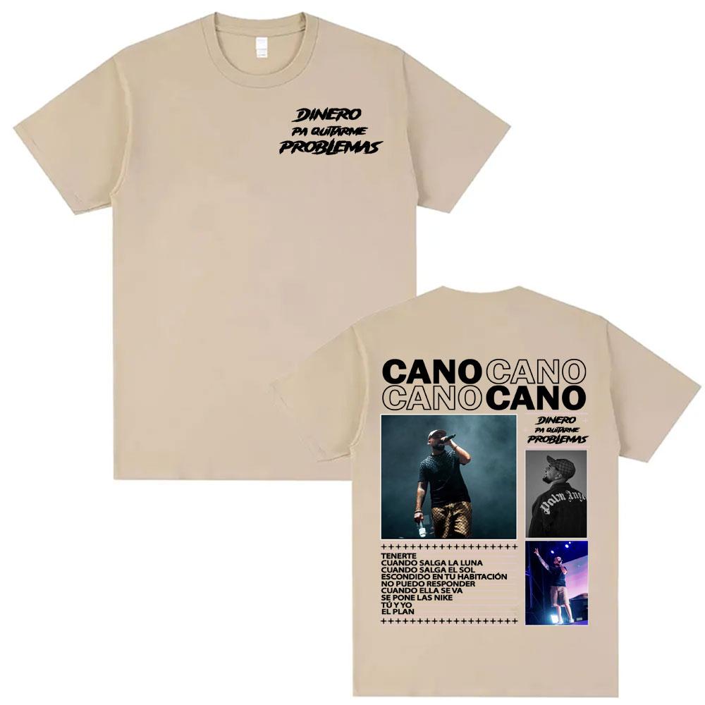 2025-26 Rapper Cano Triana's New Album 2025 Tour Merch T-shirt Men's Harajuku Fashion Trend T-shirt High Quality Cotton Top