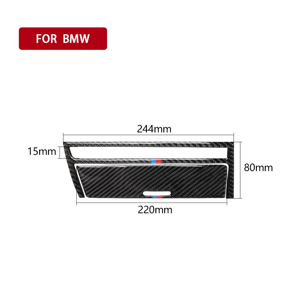 For BMW E46 1998-2005 Accessoire Voiture Carbon Fiber Interior Center Console Cover Trim Sticker Piezas De Repuesto De Interior