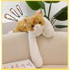 Adorable Cuddly Cat Plush Toy Cute Orange Tabby Stuffed Animal For Kids And Home