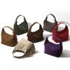 Autumn and Winter New High Mercerized Matte Cowhide Pillow Bag Niche Retro Handbag Commuting Versatile Leather Bag Women