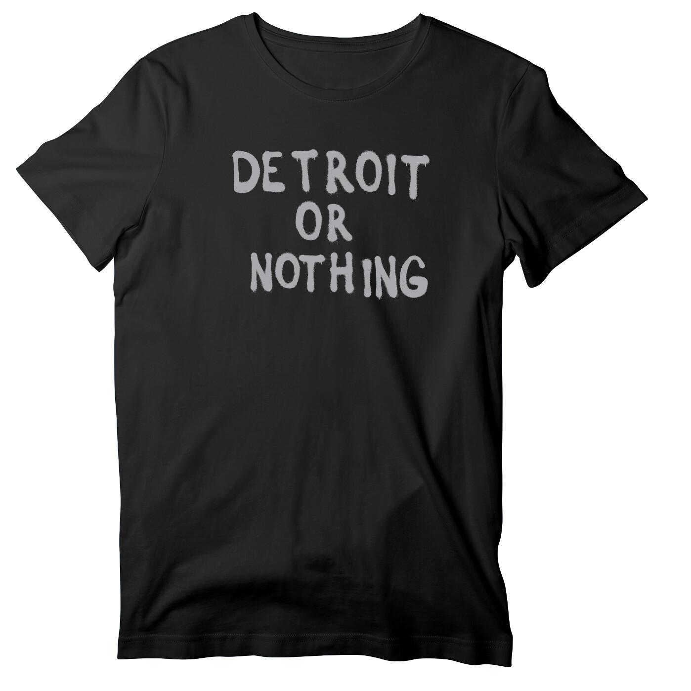Detroit Or Nothing Unisex Short Sleeve Shirt | Detroit Graffiti Shirt S разноцветный