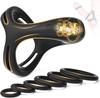 Sweetwinds Cock Ring Penis Ring Vibrator Penis Vibrator 10 Powerful Vibration Modes Triangle Ring Scrotum Base Tightening Sensation Penis Stimulation