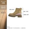 Short boots women's autumn and winter new inner height increase thermal velvet cotton shoes versatile leather frosted Martin boots