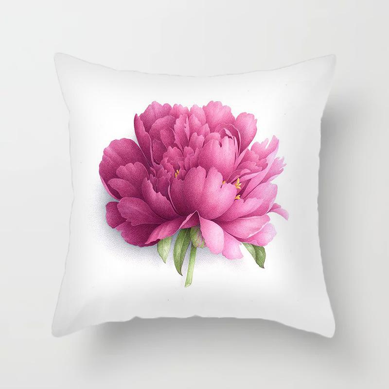 Beautiful Flower Rose Series Printed Putetrekk Hjem Stue Sofa Stol Dekorasjon Putetrekk