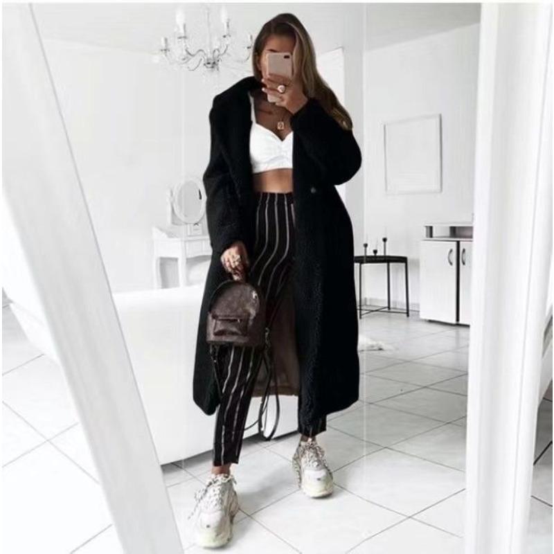 

Осень и зима Новое европейское и американское шерстяное пальто Шерстяное пальто для женщин 5XL