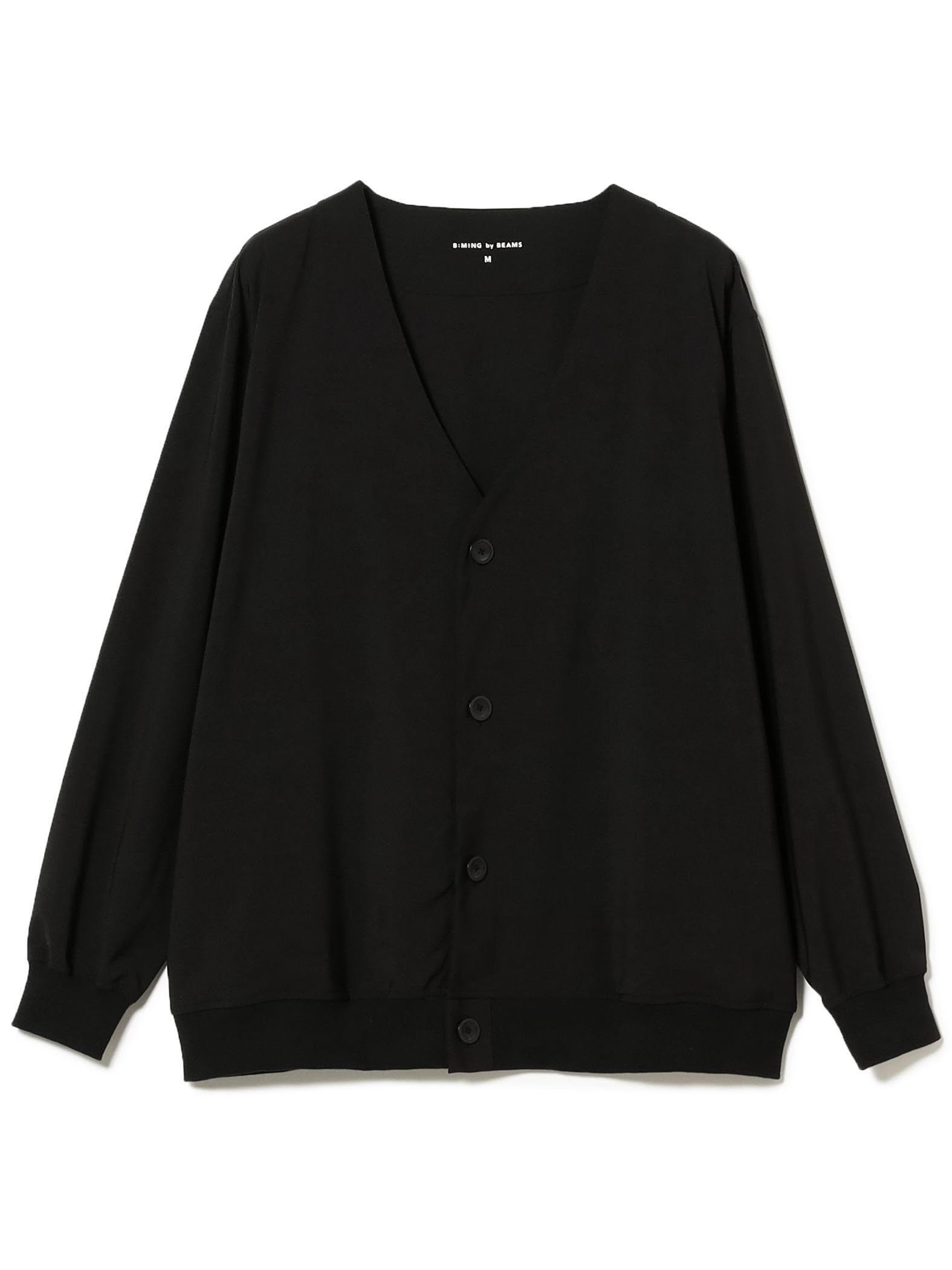 

В:MING LIFE STORE от BEAMS Мужской кардиган-свитшот из тропического полиэстера, черный, размер S_92130455639