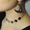 Moon Zodiac Necklace In Geometric Style With Electroplated Alloy For Women