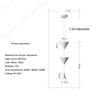 Led Pendant Lamp Bedside Chandelier Cone Long Modern Bedroom Conical Creative Hanging Spotlights White Black  For Home Room