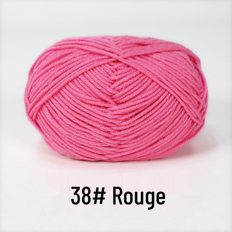 Baby 4-lagiges Milchbaumwollgarn zum Stricken von DIY-Schals oder Decken