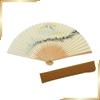 Used [New] [Hasegawa] Kyoto Fan, Mt. Fuji, Kyoto Craftsman Handmade Fan, Fan Bag Included, Presentation Box 1