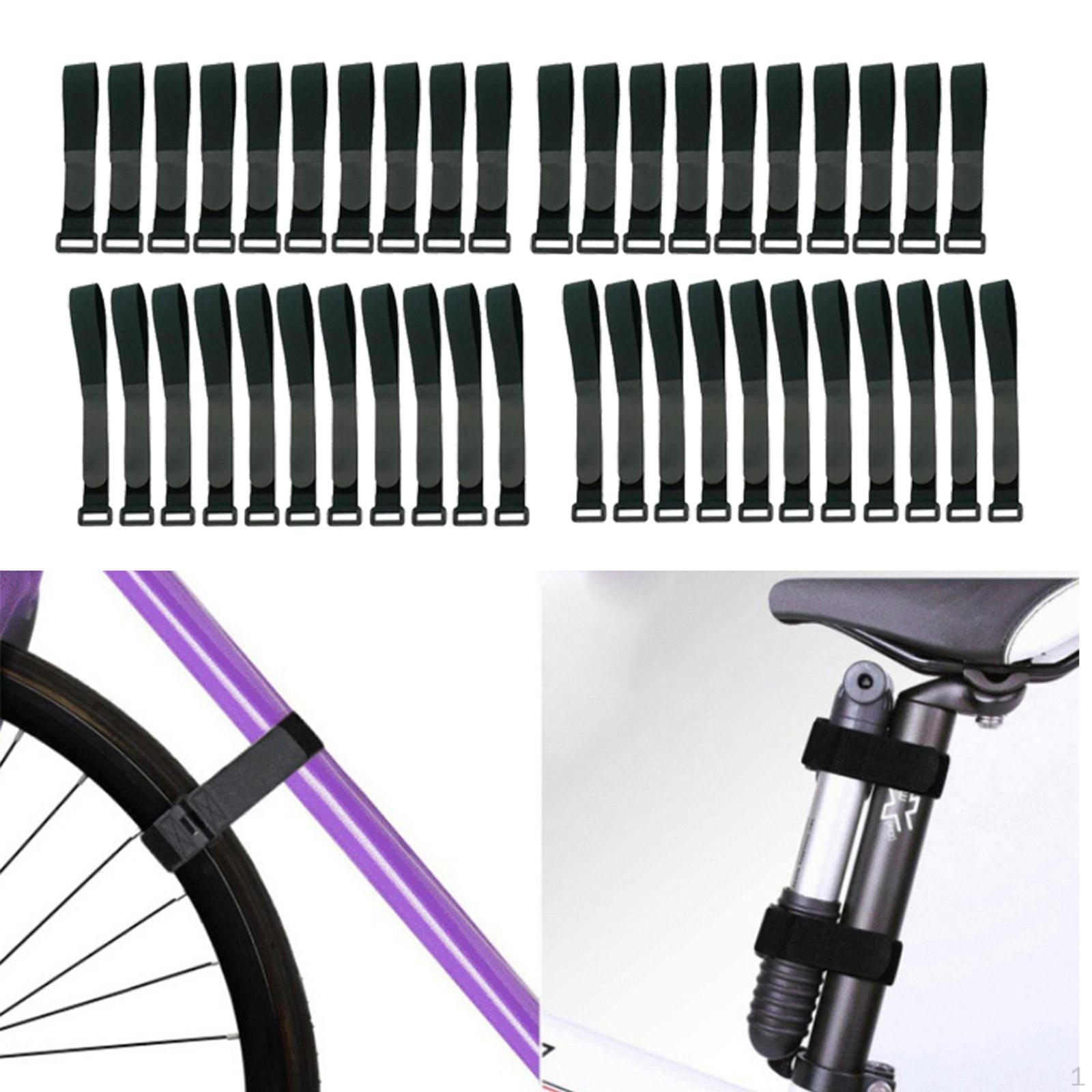 

20x Cinch Straps Nylon Reusable Fastening Cable Strap Cargo Webbing