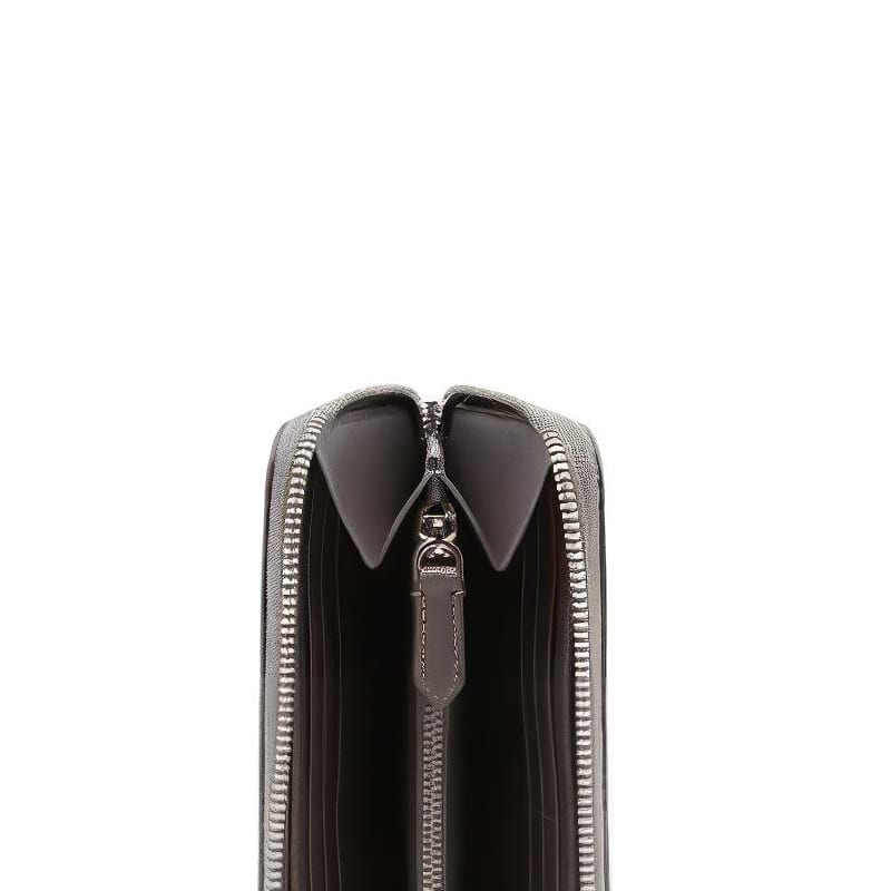 Burberry Porter Leather Flap Continental Long Wallet Grey 80528861
