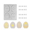 Unique Designs Eggs Mould Flexible Silicone Materials for Epoxy Resin Jewelry Plate Candle Holder Home Storage Craft