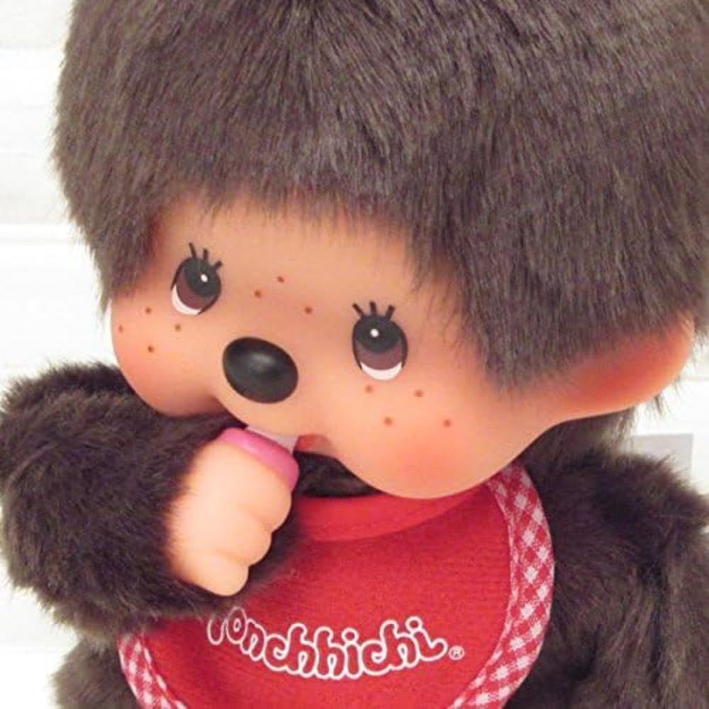 Sekiguchi Monchhichi Premium Standard S Brown Plush Toy 19x13x7.5cm
