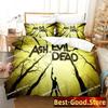 Ash VS Evil Dead Bedding Set Single Twin Printed Bed Set With Pillowcase Bed Duvet Cover Soft Single Double Queen King Size