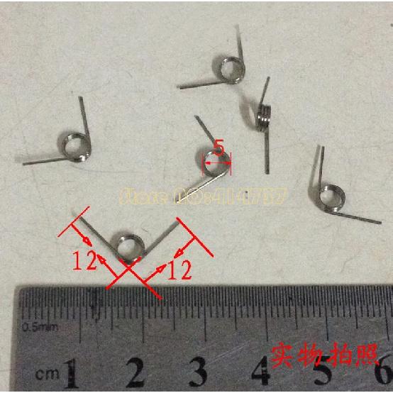 15pcs  Spring  Stainless steel  torsion springs  0.5mm wire  tensioning torsion spring 0.5mm