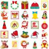 50 Waterproof Christmas Festival Sticker Sheets for Suitcase, Trolley Case, Car - Removable Graffiti Stickers