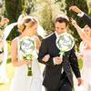 10 Pcs Wedding Hand Fans For Guests Bulk Decorative Handheld Wedding Favor Fans With Handle Thank You For Celebrating With Us