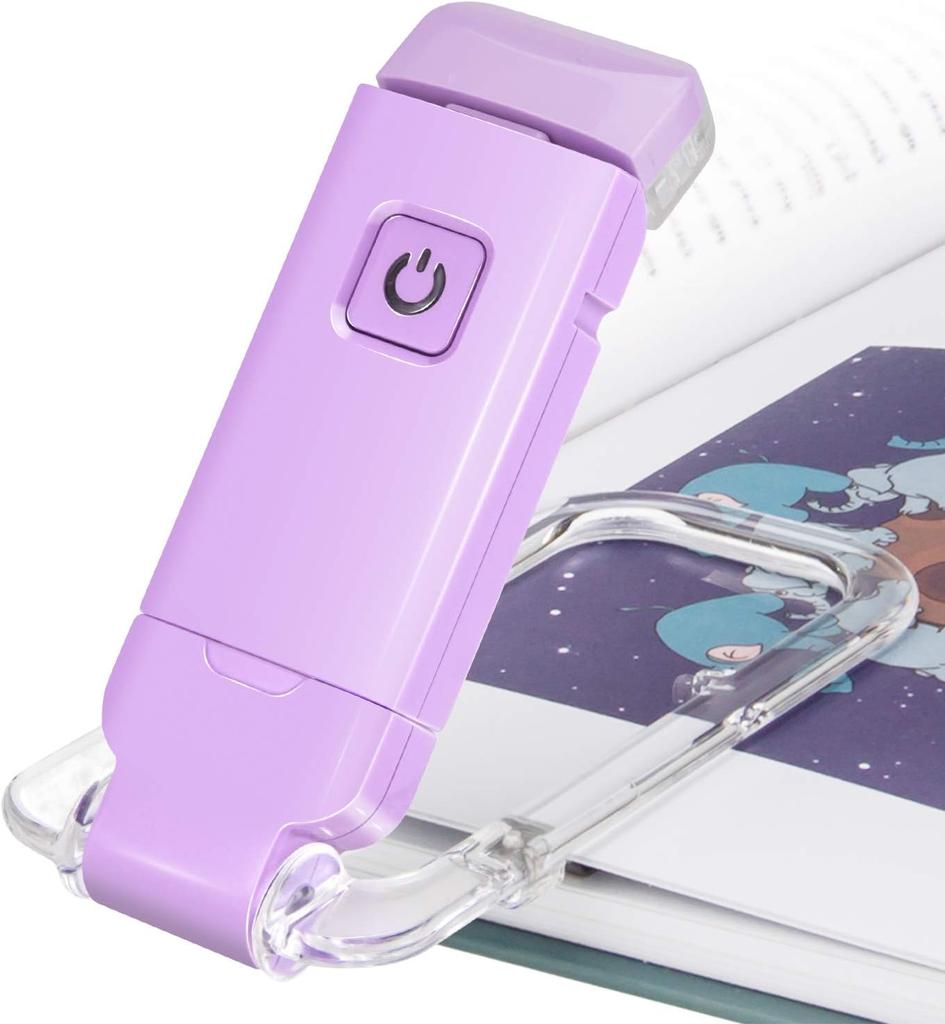 Mini Light Reading Clip Light LED Small Night Light USB Charging Adjustable Brightness Eye Protection Portable