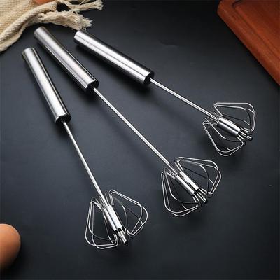 Stainless Steel Semi-Automatic Egg Beater for Home and Kids Baking