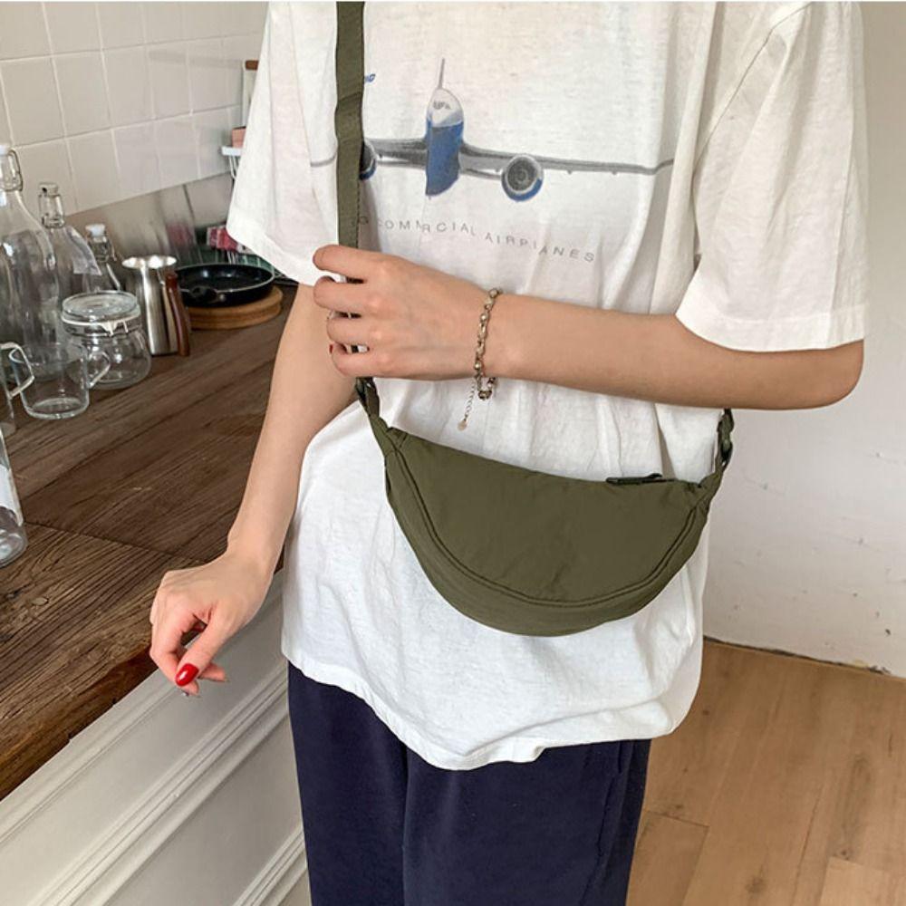 Mini-Teigtaschen-Tasche im koreanischen Stil Leichte Oxford-Stoff-Umhängetasche Nylon-Crossbody-Tasche Mädchen