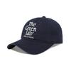 THE GREEN LAB Embroidered Washed Ball Cap [Navy]
