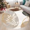 Modern Minimalist Round Rug Study Office Chair Mat Bedroom Living Room Artistic Wear Resistant Printed Rug Home Decor  Area Rug