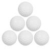 6 Pack 9 Inch PU Dimpled Baseballs with Drawstring Carry Bag for Pitching Machine Practice