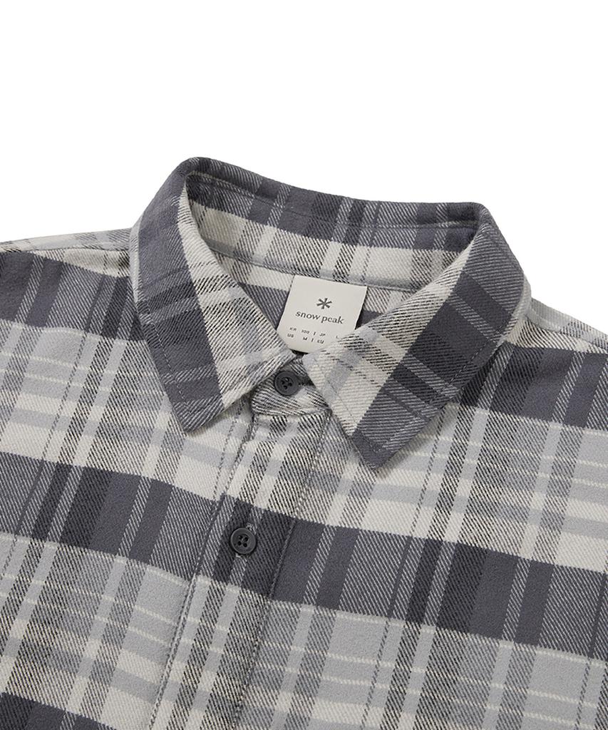 SNOWPEAK APPAREL Recycled Check Shirt (S24Fmfsh02) Dark Gray