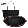 Travel Purse Organizer Insert Felt Multi-compartment Bag Handbag Shape Protector with Zipper Pocket for Women