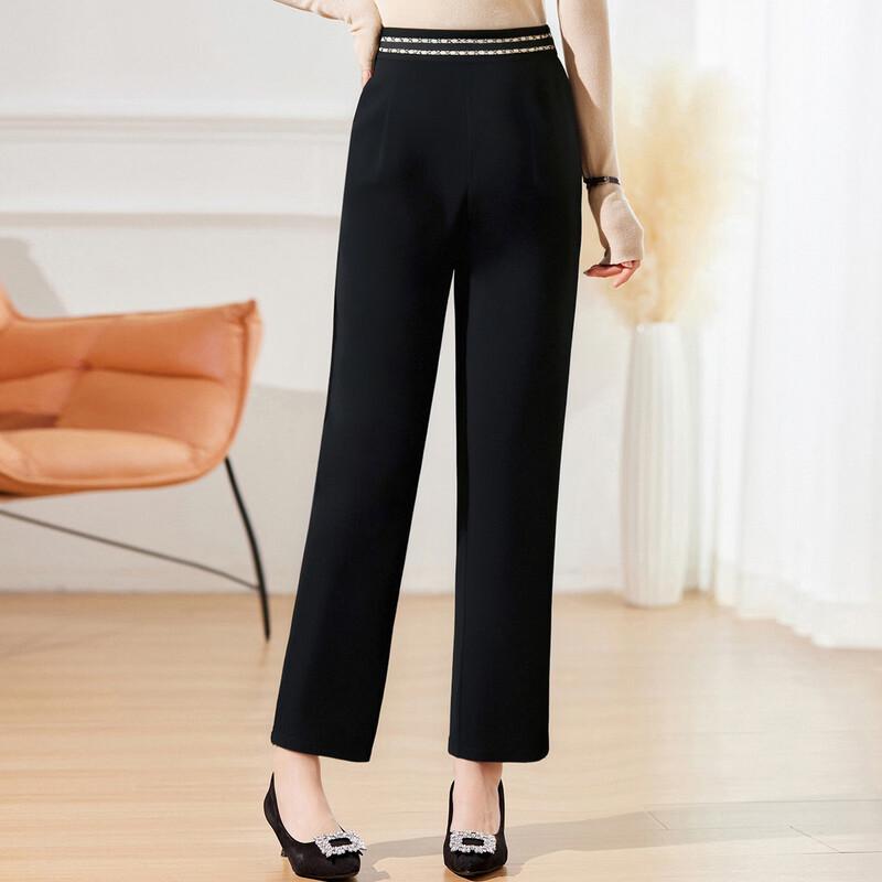 Dámské ležérní kalhoty Pastte s elastickým pasem a rovnými nohavicemi