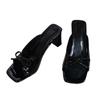 Fashion Bow High Heels Women's Slippers Casual Fashion Sandals Beach Dress Slides Pumps Designer Cozy Women Flip Flop chanclas de mujer