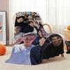 Rm Kim Namjoon Kpop Collage Print Flannel Blanket Soft Warm Throw Blanket For Living Room Bedroom Recliner Home Decor Holiday Gift