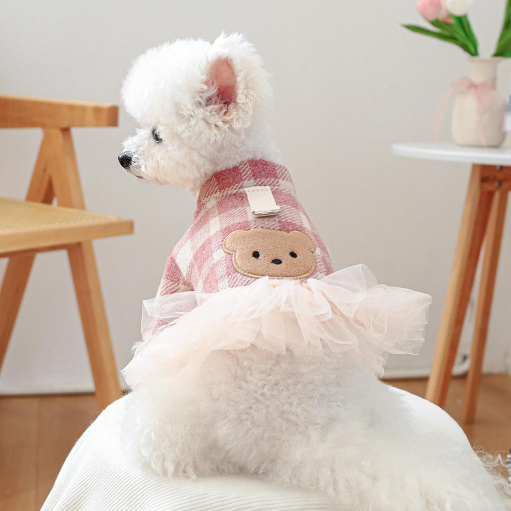 Pet circle, dog small dog clothes, cat clothing, autumn and winter Valentine's Day love collection