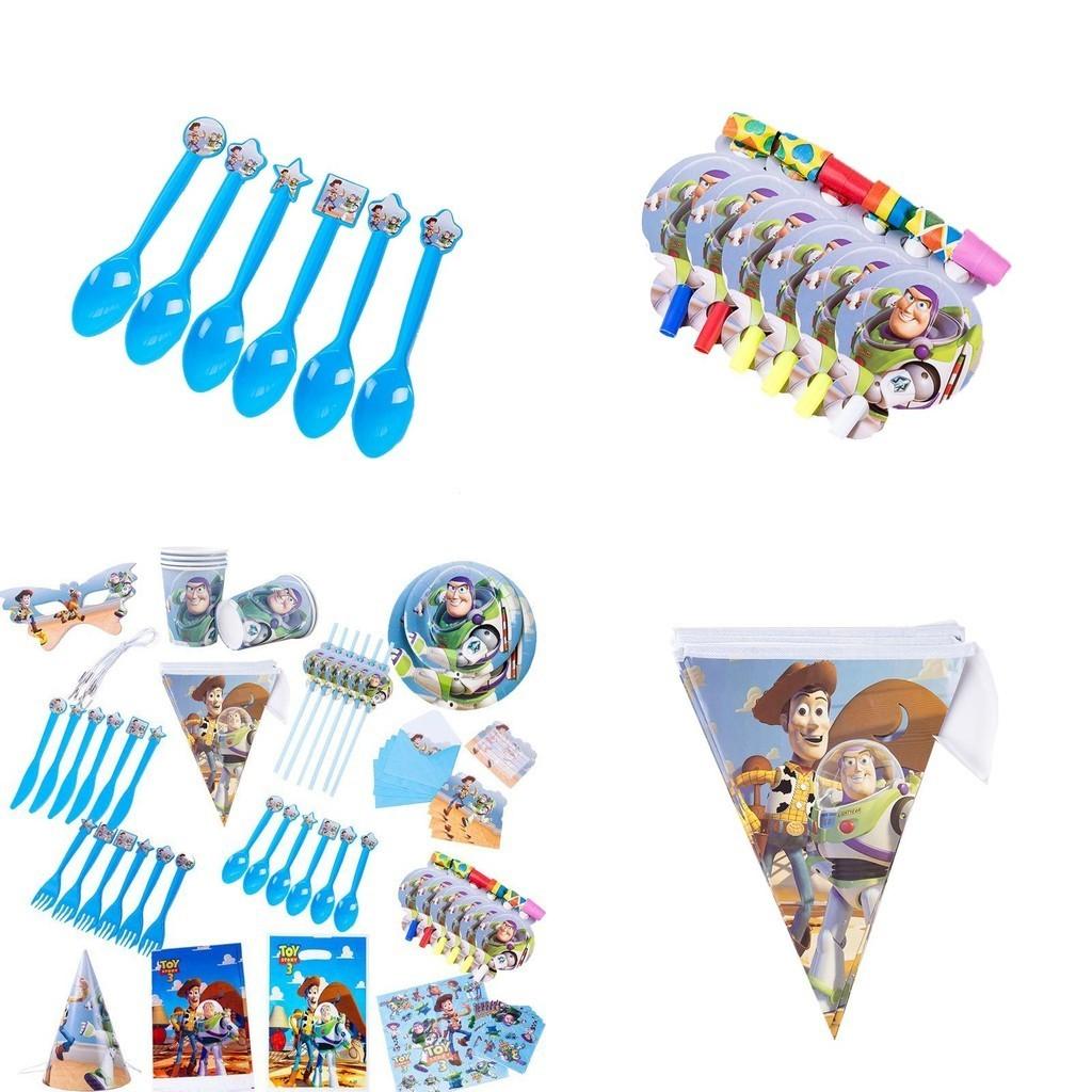 Celebra con Vibrantes Suministros de Fiesta de Cumpleaños Temáticos de Toy Story Para Niños