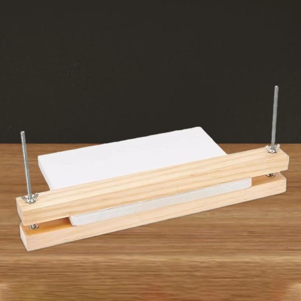 Multifunctional Bookbinding Press Sturdy Binding Machines Lightweight Wooden Book Press  School
